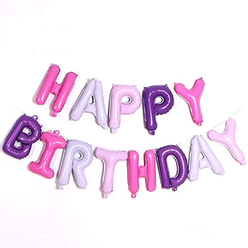 HMILYDYK Luftballons "Happy Birthday", 40,6 cm, Alphabet-Ballons, Banner für Geburtstagsparty, Party-Dekoration HMILYDYK Luftballons "Happy Birthday", 40,6 cm, Alphabet-Ballons, Banner für Geburtstagsparty, Party-Dekoration von HMILYDYK