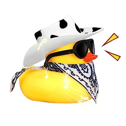 HMLTD Cowboy-Ente | Gummiente Sonnenbrille | Lustige Gummi-Ente, Enten-Autozubehör, Auto-Armaturenbrett-Dekorationen, Tütenfüller, Auto-Ornamente für Partys HMLTD Cowboy-Ente | Gummiente Sonnenbrille | Lustige Gummi-Ente, Enten-Autozubehör, Auto-Armaturenbrett-Dekorationen, Tütenfüller, Auto-Ornamente für Partys von HMLTD