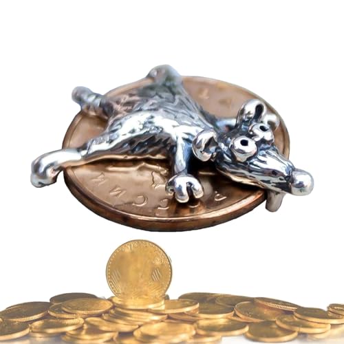 HMLTD Maus-Charm-Talisman, Schützt Ihren Reichtum, Maus-Amulett, Geld-Amulett Maus Auf Münze, Reichtum Anziehen, Glüc -Amulett, Maus-Münze, Sammlerzubehör, Schmuck, Geschenke HMLTD Maus-Charm-Talisman, Schützt Ihren Reichtum, Maus-Amulett, Geld-Amulett Maus Auf Münze, Reichtum Anziehen, Glüc -Amulett, Maus-Münze, Sammlerzubehör, Schmuck, Geschenke von HMLTD