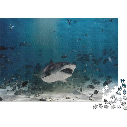 Haie Puzzle 300 Teile Erwachsene 300 Teile Jigsaw Tiere Puzzles Für Wohnkultur Wandkunst 300pcs (40x28cm) von HMLTD