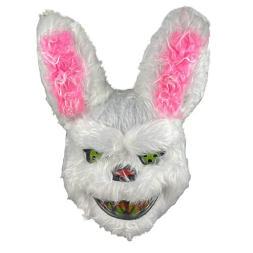 HMLZSJ Blutige Hasenmaske Cosplay Gruselige Halloween-Maske Kopfbedeckung Maskerade für Party Teufel Cosplay Kostüm Requisiten Kunststoffe HMLZSJ Blutige Hasenmaske Cosplay Gruselige Halloween-Maske Kopfbedeckung Maskerade für Party Teufel Cosplay Kostüm Requisiten Kunststoffe von HMLZSJ