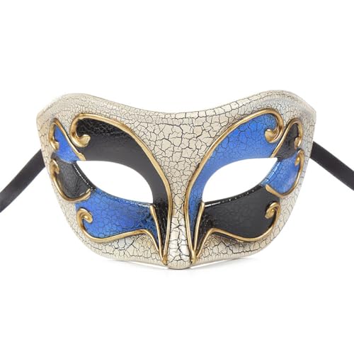 HMLZSJ Cracked Plastic Mask Half Face Maskerade Mask Cosplay Creepy Halloween Mask Headgear Masquerade for Party Devil Cosplay Costume Props Plastics HMLZSJ Cracked Plastic Mask Half Face Maskerade Mask Cosplay Creepy Halloween Mask Headgear Masquerade for Party Devil Cosplay Costume Props Plastics von HMLZSJ