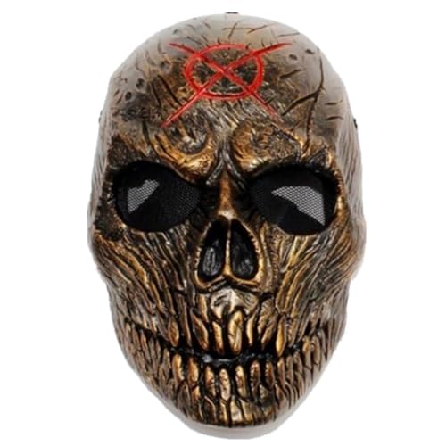 HMLZSJ Death Knells V-förmige Totenkopf-Bewohner Evils Maske Cosplay Gruselige Halloween-Maske Kopfbedeckung Maskerade für Party Teufel Cosplay Kostüm Requisiten Harz HMLZSJ Death Knells V-förmige Totenkopf-Bewohner Evils Maske Cosplay Gruselige Halloween-Maske Kopfbedeckung Maskerade für Party Teufel Cosplay Kostüm Requisiten Harz von HMLZSJ