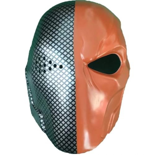 HMLZSJ Deathstrokes Maske Cosplay Gruselige Halloween Maske Kopfbedeckung Maskerade für Party Teufel Cosplay Kostüm Requisiten PVC HMLZSJ Deathstrokes Maske Cosplay Gruselige Halloween Maske Kopfbedeckung Maskerade für Party Teufel Cosplay Kostüm Requisiten PVC von HMLZSJ
