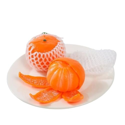 HMLZSJ Fruit Pinch Fun Relax Kinderspielzeug Niedlicher Pinch Fun Niedlicher Cartoon Orange Geburtstagsgeschenk Tragbare Pinch Music Unzip TPR Weichkleber von HMLZSJ