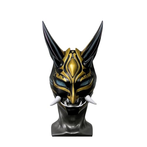 HMLZSJ Genshins Impacts Xiao Maske Cosplay Gruselige Halloween Maske Kopfbedeckung Maskerade für Party Teufel Cosplay Kostüm Requisiten PVC HMLZSJ Genshins Impacts Xiao Maske Cosplay Gruselige Halloween Maske Kopfbedeckung Maskerade für Party Teufel Cosplay Kostüm Requisiten PVC von HMLZSJ