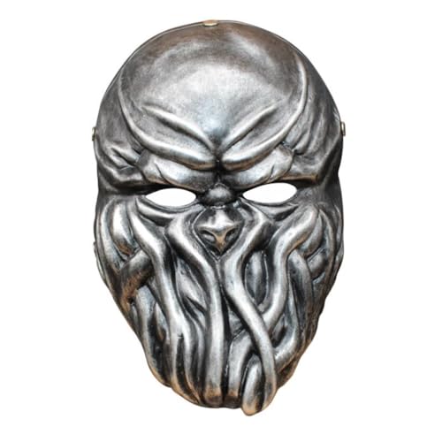 HMLZSJ Harvestdays Maske Cosplay Gruselige Halloween Maske Kopfbedeckung Maskerade für Party Teufel Cosplay Kostüm Requisiten Harz von HMLZSJ