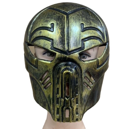 HMLZSJ Iron Armored Warrior Mask Cosplay Creepy Halloween Mask Headgear Masquerade for Party Devil Cosplay Costume Props Plastics HMLZSJ Iron Armored Warrior Mask Cosplay Creepy Halloween Mask Headgear Masquerade for Party Devil Cosplay Costume Props Plastics von HMLZSJ