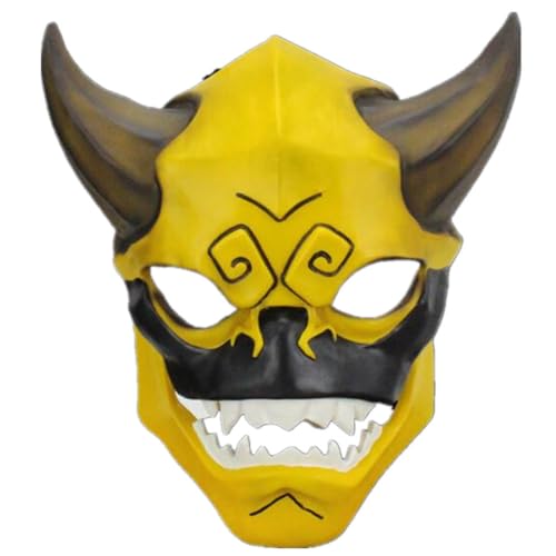 HMLZSJ Jackie Chan Adventures Maske Cosplay Gruselige Halloween Maske Kopfbedeckung Maskerade für Party Teufel Cosplay Kostüm Requisiten PVC HMLZSJ Jackie Chan Adventures Maske Cosplay Gruselige Halloween Maske Kopfbedeckung Maskerade für Party Teufel Cosplay Kostüm Requisiten PVC von HMLZSJ