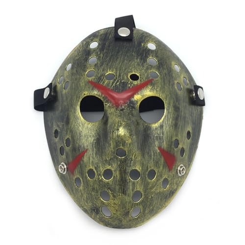 HMLZSJ Jasons Maske Cosplay Gruselige Halloween Maske Kopfbedeckung Maskerade für Party Teufel Cosplay Kostüm Requisiten PVC HMLZSJ Jasons Maske Cosplay Gruselige Halloween Maske Kopfbedeckung Maskerade für Party Teufel Cosplay Kostüm Requisiten PVC von HMLZSJ