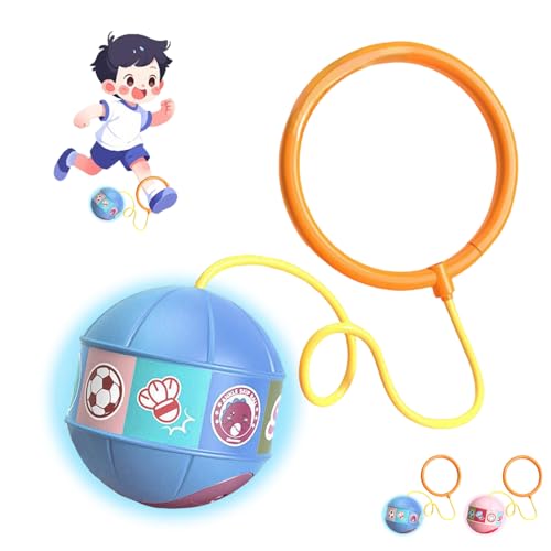 HMLZSJ Leuchtender Springball,Skip Ball,Sprungball,Blinkender Schwenkball – Für Sprungseil Am Knöchel,leuchtender Springball Fuß Springring Fußkreisel Kinder,Alter 3 Jahre Und Älter-A HMLZSJ Leuchtender Springball,Skip Ball,Sprungball,Blinkender Schwenkball – Für Sprungseil Am Knöchel,leuchtender Springball Fuß Springring Fußkreisel Kinder,Alter 3 Jahre Und Älter-A von HMLZSJ