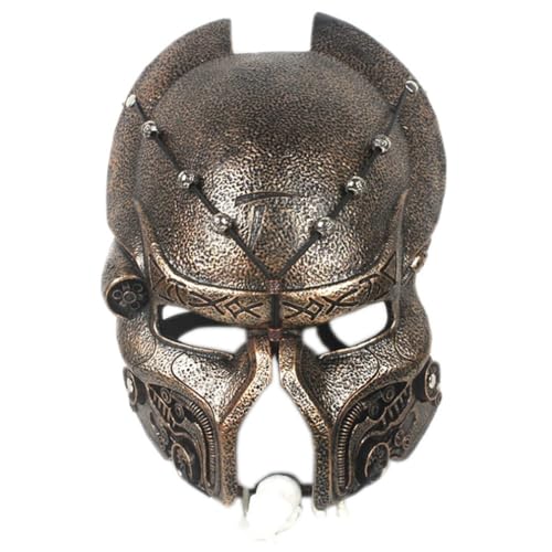 HMLZSJ Predators Harz Maske Cosplay Gruselige Halloween Maske Kopfbedeckung Maskerade für Party Teufel Cosplay Kostüm Requisiten Harz HMLZSJ Predators Harz Maske Cosplay Gruselige Halloween Maske Kopfbedeckung Maskerade für Party Teufel Cosplay Kostüm Requisiten Harz von HMLZSJ