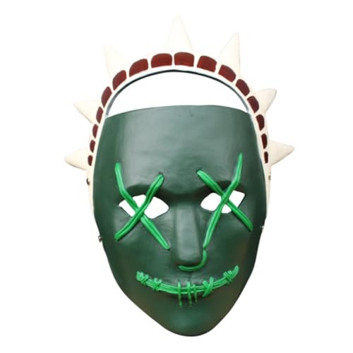HMLZSJ Purges Maske Cosplay Gruselige Halloween Maske Kopfbedeckung Maskerade für Party Teufel Cosplay Kostüm Requisiten Harz von HMLZSJ