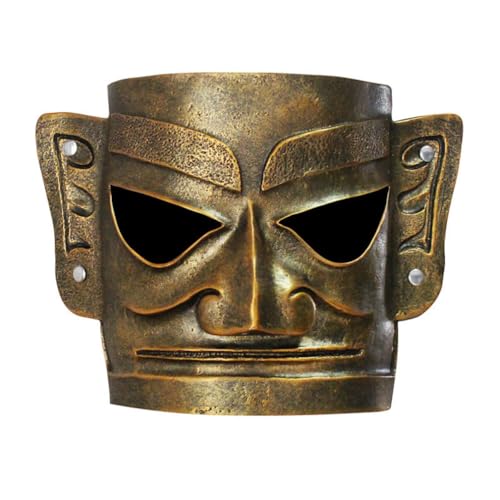 HMLZSJ Sanxingdui Site Kostüm Performance Prom Maske Cosplay Gruselige Halloween Maske Kopfbedeckung Maskerade für Party Teufel Cosplay Kostüm Requisiten Harz HMLZSJ Sanxingdui Site Kostüm Performance Prom Maske Cosplay Gruselige Halloween Maske Kopfbedeckung Maskerade für Party Teufel Cosplay Kostüm Requisiten Harz von HMLZSJ