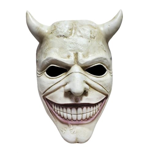 HMLZSJ Schwarze Handymaske, Cosplay, gruselige Halloween-Maske, Kopfbedeckung, Maskerade für Party, Teufel, Cosplay, Kostüm, Requisiten, Harz HMLZSJ Schwarze Handymaske, Cosplay, gruselige Halloween-Maske, Kopfbedeckung, Maskerade für Party, Teufel, Cosplay, Kostüm, Requisiten, Harz von HMLZSJ