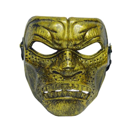 HMLZSJ Spartan Warrior Gold Maske Cosplay Gruselige Halloween Maske Kopfbedeckung Maskerade für Party Teufel Cosplay Kostüm Requisiten Kunststoff HMLZSJ Spartan Warrior Gold Maske Cosplay Gruselige Halloween Maske Kopfbedeckung Maskerade für Party Teufel Cosplay Kostüm Requisiten Kunststoff von HMLZSJ