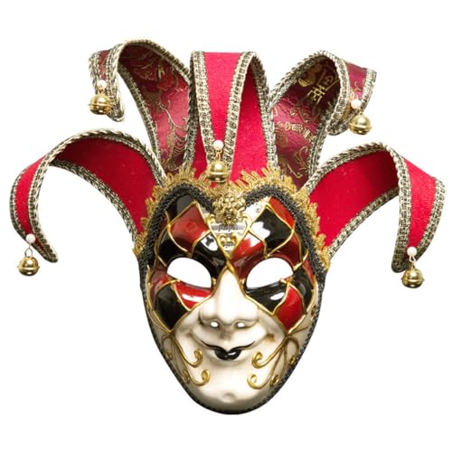 HMLZSJ Venezianer-Maske Cosplay Gruselige Halloween-Maske Kopfbedeckung Maskerade für Party Teufel Cosplay Kostüm Requisiten ABS HMLZSJ Venezianer-Maske Cosplay Gruselige Halloween-Maske Kopfbedeckung Maskerade für Party Teufel Cosplay Kostüm Requisiten ABS von HMLZSJ