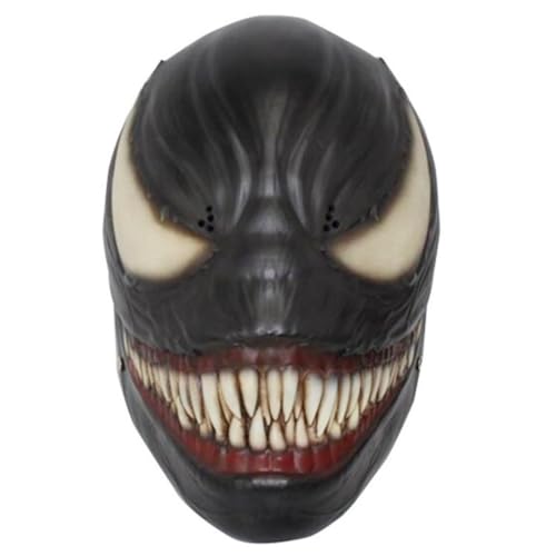 HMLZSJ Venoms Maske Cosplay Gruselige Halloween Maske Kopfbedeckung Maskerade für Party Teufel Cosplay Kostüm Requisiten Gummi HMLZSJ Venoms Maske Cosplay Gruselige Halloween Maske Kopfbedeckung Maskerade für Party Teufel Cosplay Kostüm Requisiten Gummi von HMLZSJ