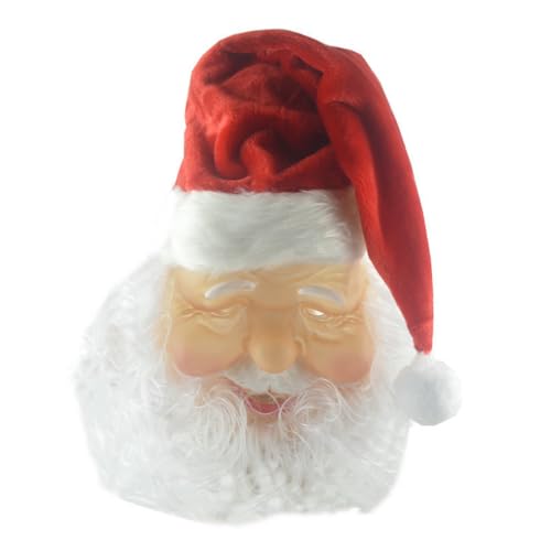 HMLZSJ Weihnachtsmann Weihnachtsmütze Maske Cosplay Gruselige Halloween Maske Kopfbedeckung Maskerade für Party Teufel Cosplay Kostüm Requisiten Gummi HMLZSJ Weihnachtsmann Weihnachtsmütze Maske Cosplay Gruselige Halloween Maske Kopfbedeckung Maskerade für Party Teufel Cosplay Kostüm Requisiten Gummi von HMLZSJ