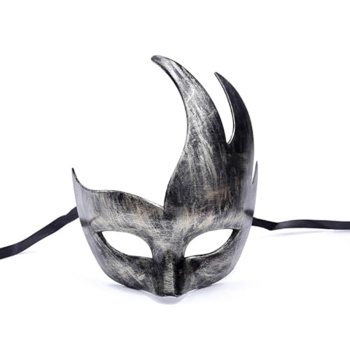 HMLZSJ Weihnachtsparty Halbgesichtsmaske Maske Cosplay Gruselige Halloween Maske Kopfbedeckung Maskerade für Party Teufel Cosplay Kostüm Requisiten Kunststoff von HMLZSJ