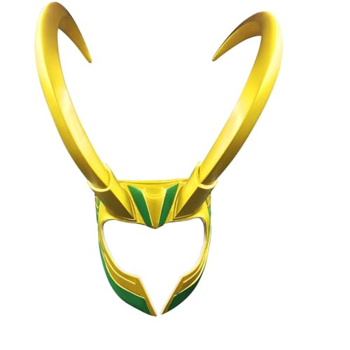 Lokis Helm Maske Cosplay Gruselige Halloween Maske Kopfbedeckung Maskerade für Party Teufel Cosplay Kostüm Requisiten PVC Lokis Helm Maske Cosplay Gruselige Halloween Maske Kopfbedeckung Maskerade für Party Teufel Cosplay Kostüm Requisiten PVC von HMLZSJ