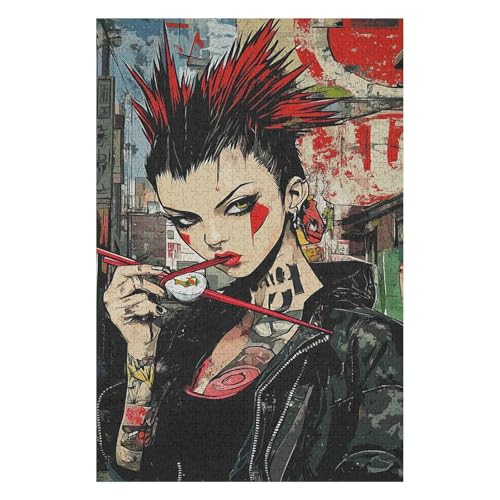 1000 Piece Jigsaw Puzzle | Christmas Jigsaw Puzzle | Sustainable Jigsaw Puzzle for Adults | Premium 100% Recycled Board | Great Gift for Adults |Anime Graffiti50*70cm von HNBDE