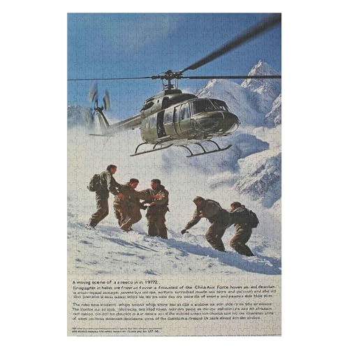 1000 Piece Jigsaw Puzzle | Christmas Jigsaw Puzzle | Sustainable Jigsaw Puzzle for Adults | Premium 100% Recycled Board | Great Gift for Adults |Rescue38*52cm von HNBDE