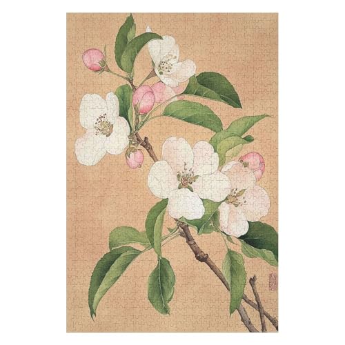 1000 Piece Jigsaw Puzzle - Full Colour Begonia Cardboard Puzzle for Children, Adults and Teens 50x70cm von HNBDE