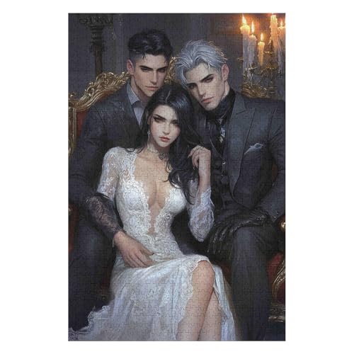 1000 Pieces Adult Puzzle A Challenging Puzzle Games for The Whole for Women for Men Theme Vampire 50x70cm von HNBDE