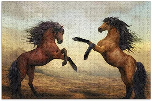 1000 Pieces Jigsaw Puzzles for Adults Kids,Animal Horse Jigsaw Puzzle Educational Games Home Decoration 26x38cmPi044 1000 Pieces Jigsaw Puzzles for Adults Kids,Animal Horse Jigsaw Puzzle Educational Games Home Decoration 26x38cmPi044 von HNBDE