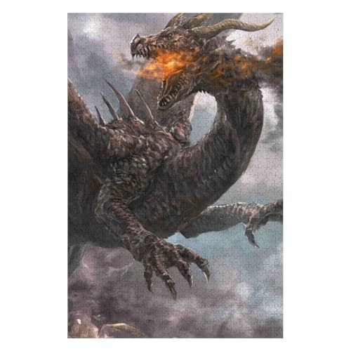 1000 Pieces Jigsaw Puzzles for Adults Kids Flying Dragon Jigsaw Puzzle Educational Games Home Decoration 50x70cm00PY270 1000 Pieces Jigsaw Puzzles for Adults Kids Flying Dragon Jigsaw Puzzle Educational Games Home Decoration 50x70cm00PY270 von HNBDE