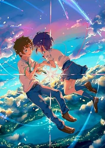 1000 Stück – Unregelmäßiges Puzzle – Bunt – Puzzle-Geschenke – Japanische Animes Weatherings You Posters – Lernspielzeug für Erwachsene für die ganze Familie – 38x52cm 1000 Stück – Unregelmäßiges Puzzle – Bunt – Puzzle-Geschenke – Japanische Animes Weatherings You Posters – Lernspielzeug für Erwachsene für die ganze Familie – 38x52cm von HNBDE