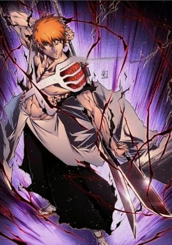 1000 Teile - Kunst Puzzle - Buntes Unregelmäßiges Puzzle - Japanese Animes Bleachs Kurosaki.Ichigo Posters - Spielzeug Zum Stressabbau Für Die Ganze Familie - 38x52cm 1000 Teile - Kunst Puzzle - Buntes Unregelmäßiges Puzzle - Japanese Animes Bleachs Kurosaki.Ichigo Posters - Spielzeug Zum Stressabbau Für Die Ganze Familie - 38x52cm von HNBDE