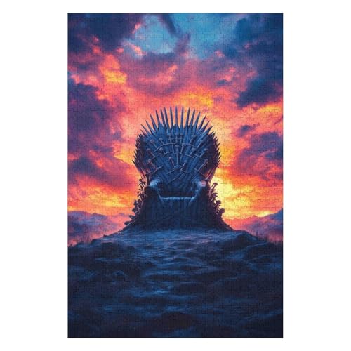 1000-teiliges Puzzle | Weihnachtspuzzle | Nachhaltiges Puzzle für Erwachsene | Hochwertiges 100% recyceltes Brett | Tolles Geschenk für Erwachsene | Drachenmädchen 26 x 38 cm von HNBDE