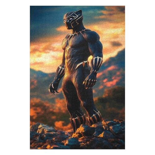 1000-teiliges Puzzle für Erwachsene, Black Panther, DIY-Spielzeug, Entspannungspuzzles, Spiele, Unmögliche Puzzles, Spiele, Geschenk, Mehrfarbig, Lernspiele, 1000 Stück, 50 * 70cm 1000-teiliges Puzzle für Erwachsene, Black Panther, DIY-Spielzeug, Entspannungspuzzles, Spiele, Unmögliche Puzzles, Spiele, Geschenk, Mehrfarbig, Lernspiele, 1000 Stück, 50 * 70cm von HNBDE