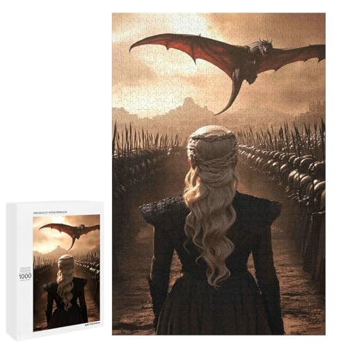 1000-teiliges Puzzle für Erwachsene, Drachenmädchen, DIY-Spielzeug, Entspannungspuzzles, Spiele, Unmögliche Puzzles, Spiele, Geschenk, Mehrfarbig, Lernspiele, 1000 Stück, 38 * 52cm 1000-teiliges Puzzle für Erwachsene, Drachenmädchen, DIY-Spielzeug, Entspannungspuzzles, Spiele, Unmögliche Puzzles, Spiele, Geschenk, Mehrfarbig, Lernspiele, 1000 Stück, 38 * 52cm von HNBDE