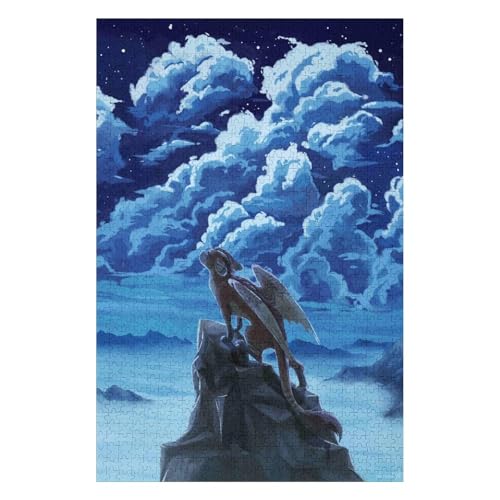 1000-teiliges Puzzle für Erwachsene, Fliegender Drache, DIY-Spielzeug, Entspannungspuzzles, Spiele, unmögliche Puzzles, Spiele, Geschenk, Mehrfarbig, Lernspiele, 1000 Stück, 26 x 38 cm, c341gy 1000-teiliges Puzzle für Erwachsene, Fliegender Drache, DIY-Spielzeug, Entspannungspuzzles, Spiele, unmögliche Puzzles, Spiele, Geschenk, Mehrfarbig, Lernspiele, 1000 Stück, 26 x 38 cm, c341gy von HNBDE