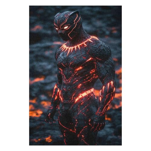 1000-teiliges Puzzle für Erwachsene | Schwarzer Panther | Familienspaß-Puzzle 1000 Teile für Erwachsene 50 * 70cm von HNBDE