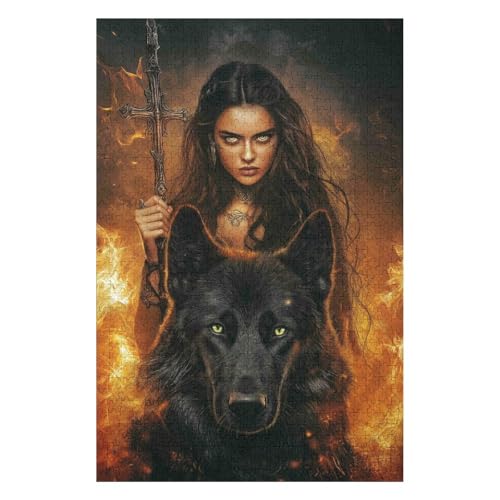 1000-teiliges Puzzle für Jugendliche und Erwachsene, Posterillustration, schwieriges und intellektuell herausforderndes Spiel, 26 x 38 cm von HNBDE