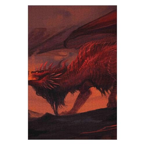 1000-teiliges Puzzle für Jugendliche und Erwachsene „Fliegender Drache“, schwieriges und intellektuell herausforderndes Spiel, 38 * 52cm, c322gy 1000-teiliges Puzzle für Jugendliche und Erwachsene „Fliegender Drache“, schwieriges und intellektuell herausforderndes Spiel, 38 * 52cm, c322gy von HNBDE