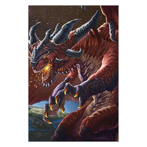 1000-teiliges Puzzle für Jugendliche und Erwachsene „Fliegender Drache“, schwieriges und intellektuell herausforderndes Spiel, 38 * 52cm, c386gy 1000-teiliges Puzzle für Jugendliche und Erwachsene „Fliegender Drache“, schwieriges und intellektuell herausforderndes Spiel, 38 * 52cm, c386gy von HNBDE