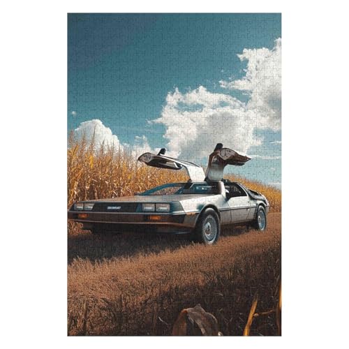 1000-teiliges Puzzle für Jugendliche und Erwachsene „Zurück in die Zukunft“, schwieriges und intellektuell herausforderndes Spiel, 38 * 52cm von HNBDE