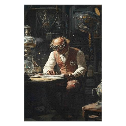 1500 Piece Jigsaw Puzzle | Christmas Jigsaw Puzzle | Sustainable Jigsaw Puzzle for Adults | Premium 100% Recycled Board | Great Gift for Adults |Inventor(57 * 87cm) von HNBDE