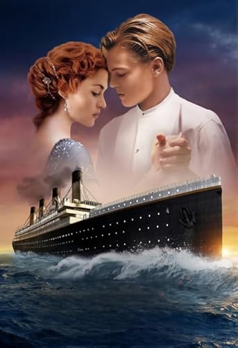 1500 Piece Jigsaw Puzzle for Adults - Titanic Movie Poster - Memory Games for Seniors - Puzzle Wall Decoration57x87cm von HNBDE