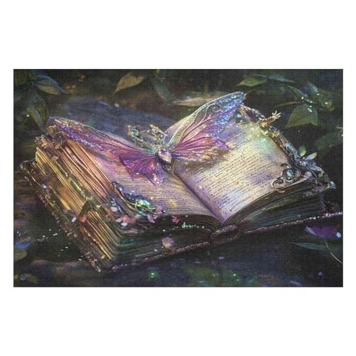 1500 Pieces Adult Puzzle A Challenging Puzzle Games for The Whole for Women for Men Theme EnchantedFantasyBook23 57x87cm NbG344 von HNBDE