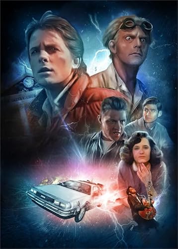 1500-teiliges Puzzle, Klassische Michael J. Fox-Vintage-Filmplakate für Erwachsene, Lernspielzeug für die Familie, 57x87cm 1500-teiliges Puzzle, Klassische Michael J. Fox-Vintage-Filmplakate für Erwachsene, Lernspielzeug für die Familie, 57x87cm von HNBDE