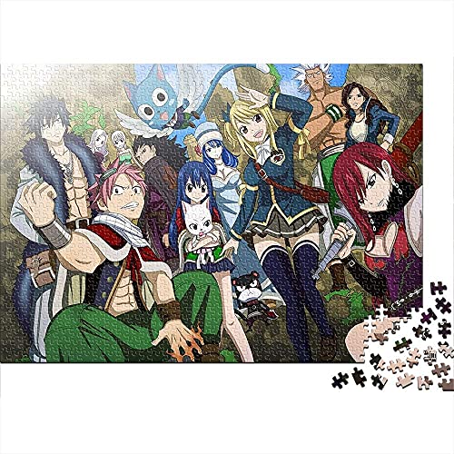 3D Puzzles 1000 Pieces Fairy Tail Family Team Challenging Puzzle Game Educational Intellectual Decompression Toy 26x38cm von HNBDE