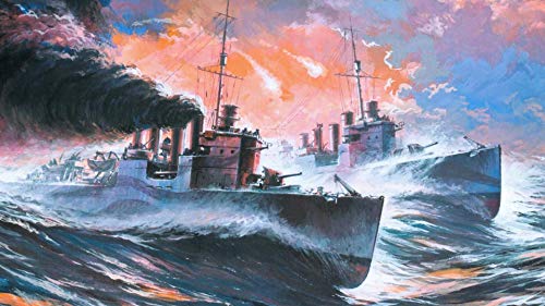 Battleship Sea Battle Pattern Jigsaw Puzzle 1000 Pieces for Adults, Teens and Kids, Mj368TY 38x52cm von HNBDE