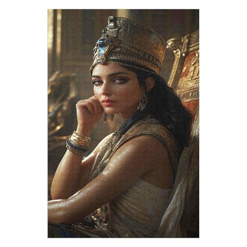 Cleopatra 1000 Piece Jigsaw Puzzles for Adults - Fun, Challenging & Brainteasing Adults Jigsaw Puzzle - Uncover The Puzzle - 100% Recycled Cardboard - 1000pcs -38 * 52cm von HNBDE