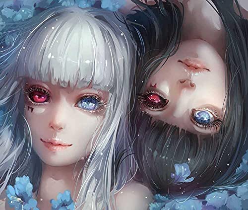 DIY Paint by Numbers for Adults Beginners Colourful Canvas Oil Painting Kit for Children and Adults Paint by Numbers Kits Tokyo Ghoul Inch 26x38cm von HNBDE
